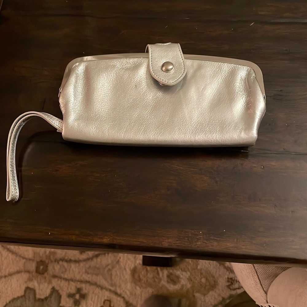 Silver Nine West clutch
